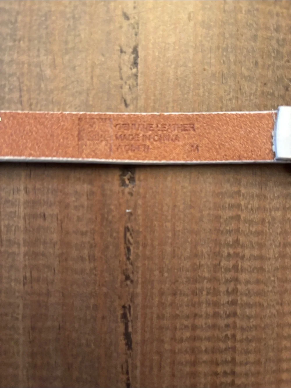 Gap Studded Skinny Waist Leather Belt in Light Beige medium EUC!